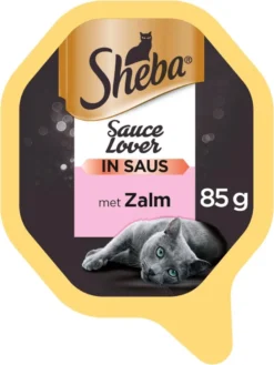 Sheba Sauce Lovers Katten Natvoer - Zalm - 22 X 85 Gr