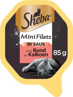 Sheba Mini Filets In Saus Katten Natvoer - Rund & Kalkoen - 22 X 85 Gr 5 Sheba Mini Filets In Saus Katten Natvoer - Rund & Kalkoen - 22 X 85 Gr -Merkloos Verkoop 900x1200