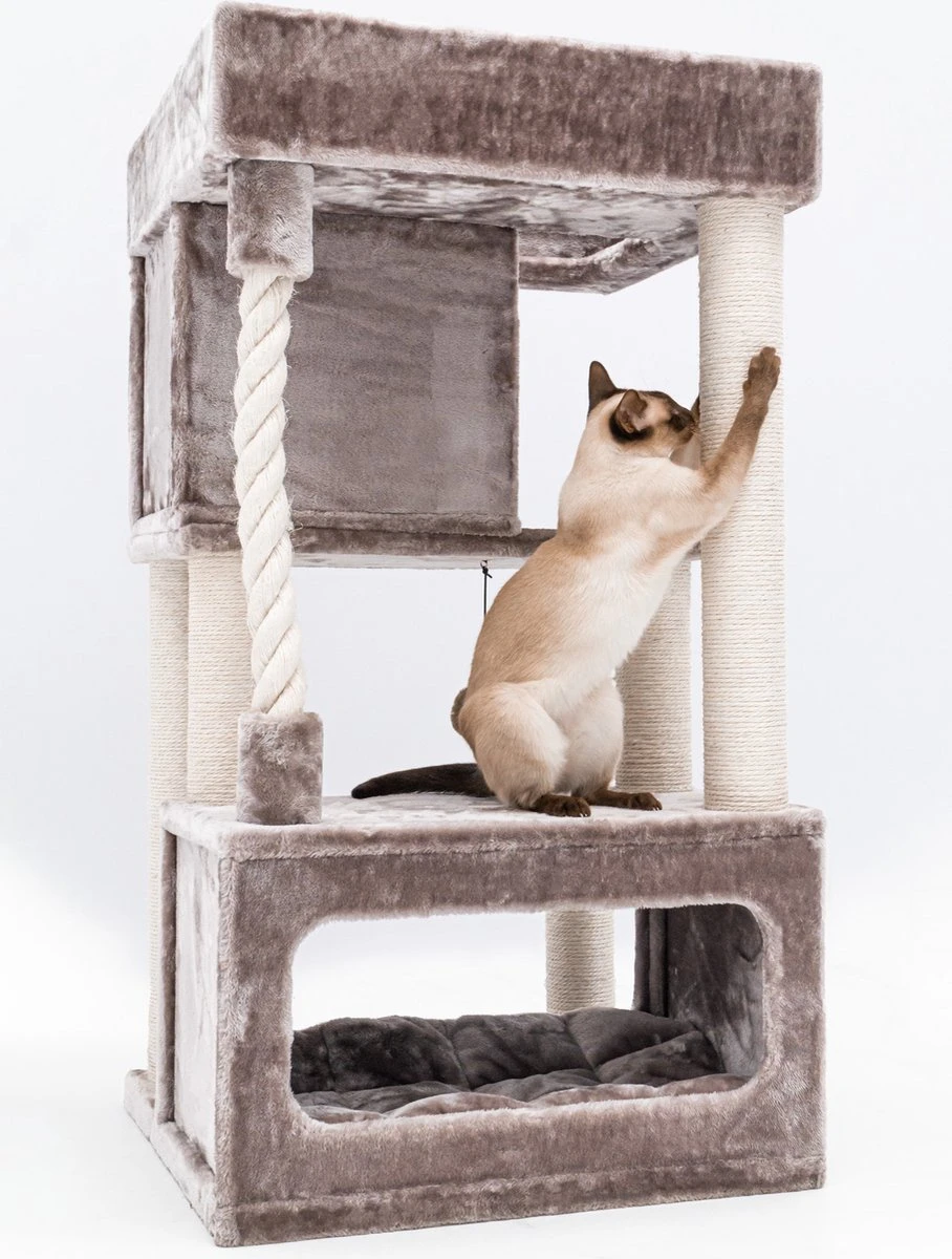 Petrebels Lodge 107 Krabpaal - Cappuccino - Design - Zeer Stabiel 4 Petrebels Lodge 107 Krabpaal - Cappuccino - Design - Zeer Stabiel - Afbeelding 4