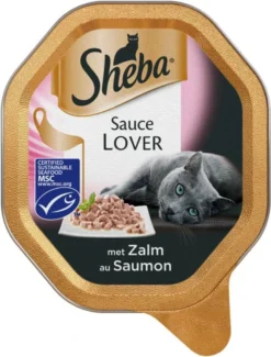 Sheba Sauce Lovers Katten Natvoer - Zalm - 22 X 85 Gr -Merkloos Verkoop 912x1200