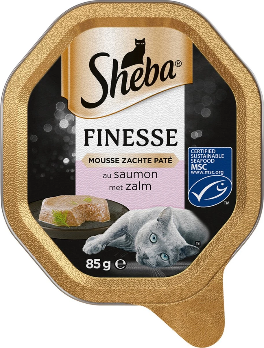 Sheba Finesse - Katten Natvoer - Mousse - Zalm - 22 X 85 Gr 3 Sheba Finesse - Katten Natvoer - Mousse - Zalm - 22 X 85 Gr - Image 3