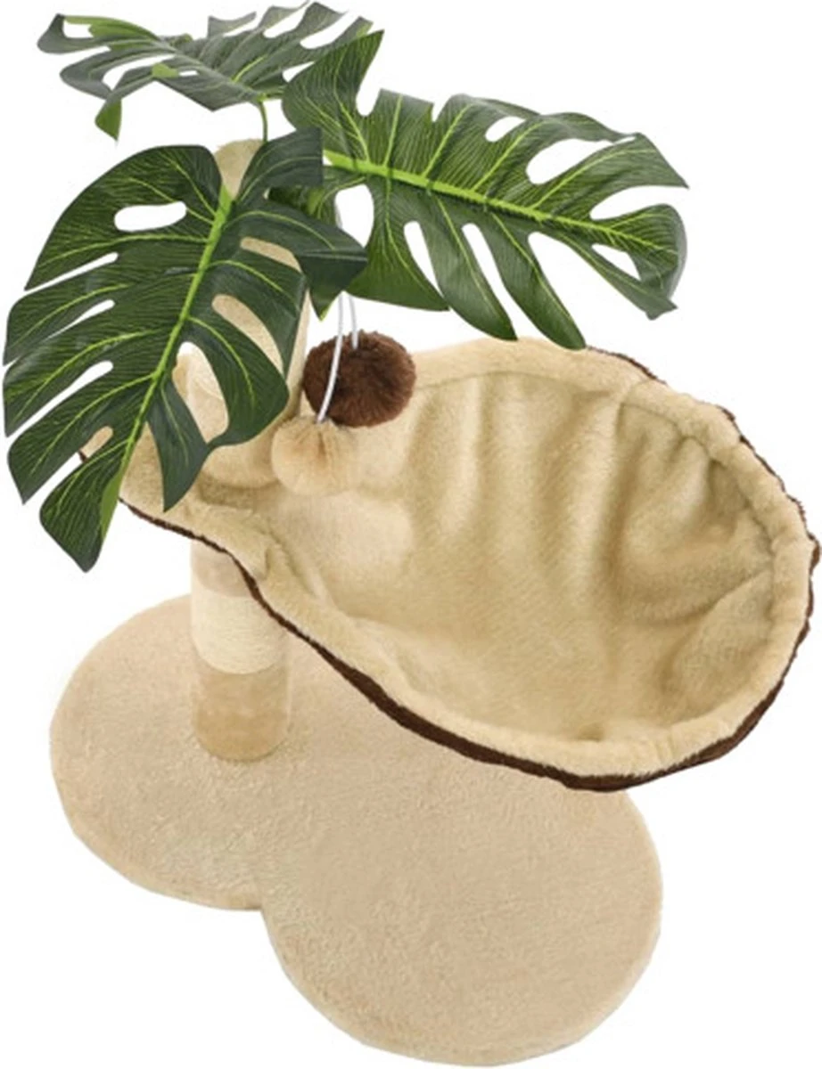 VidaXL Kattenkrabpaal Met Sisal Krabpaal 50 Cm Beige En Bruin 5 VidaXL Kattenkrabpaal Met Sisal Krabpaal 50 Cm Beige En Bruin - Image 5