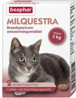 Beaphar Milquestra Ontworming Tabletten Kat 2 - 12 Kg 4 Tabletten -Merkloos Verkoop 924x1200 2