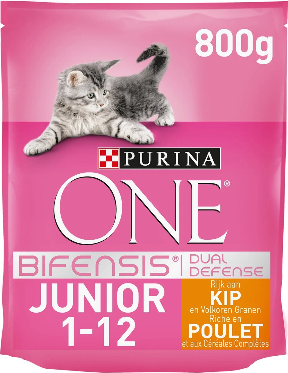 Purina ONE Junior - Kip/Granen - Kattenvoer - 800 G 1 Purina ONE Junior - Kip/Granen - Kattenvoer - 800 G