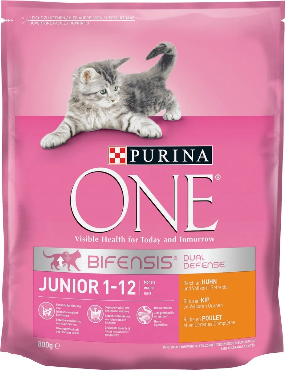 Purina ONE Junior - Kip/Granen - Kattenvoer - 800 G 2 Purina ONE Junior - Kip/Granen - Kattenvoer - 800 G - Image 2
