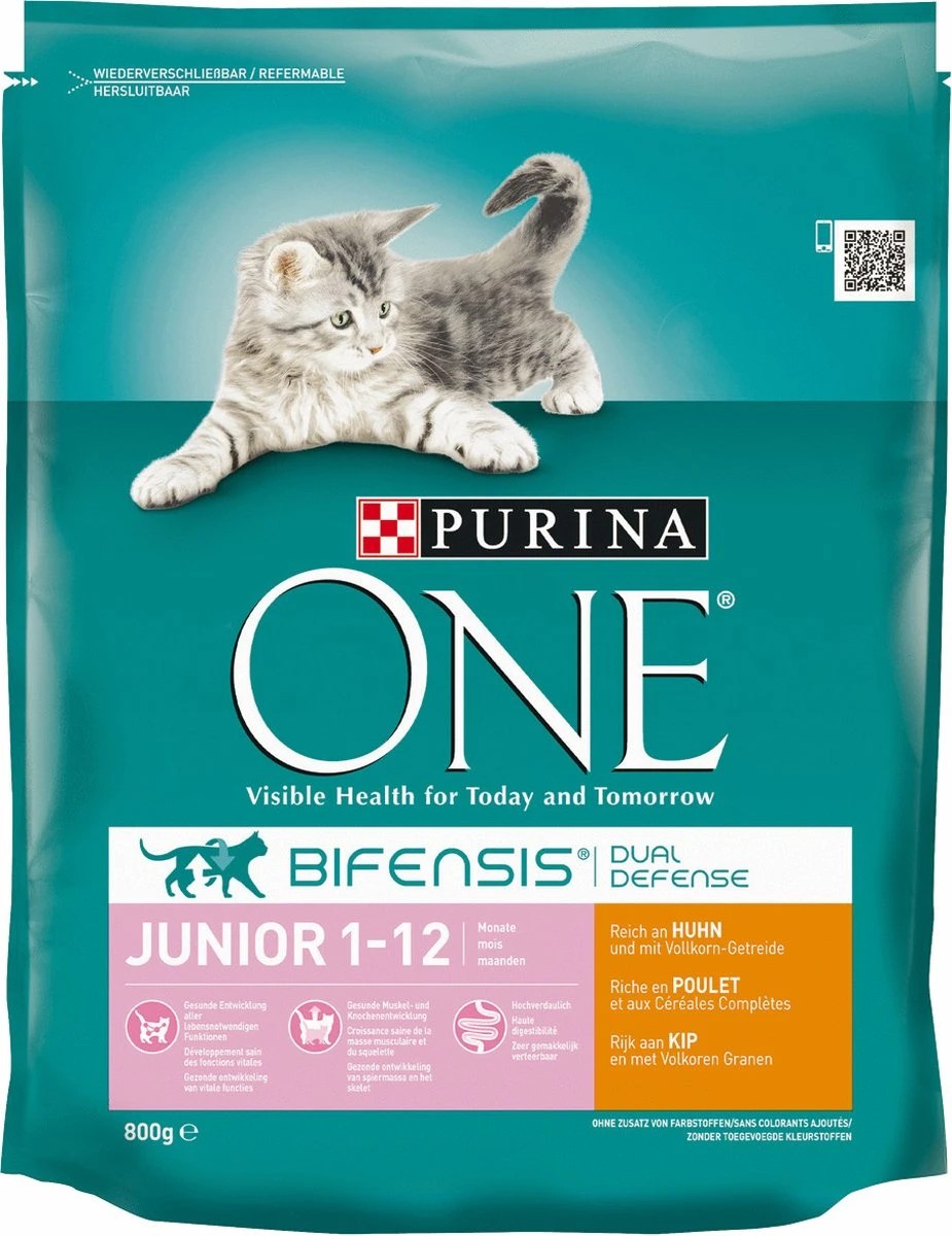 Purina ONE Junior - Kip/Granen - Kattenvoer - 800 G 13 Purina ONE Junior - Kip/Granen - Kattenvoer - 800 G - Image 13