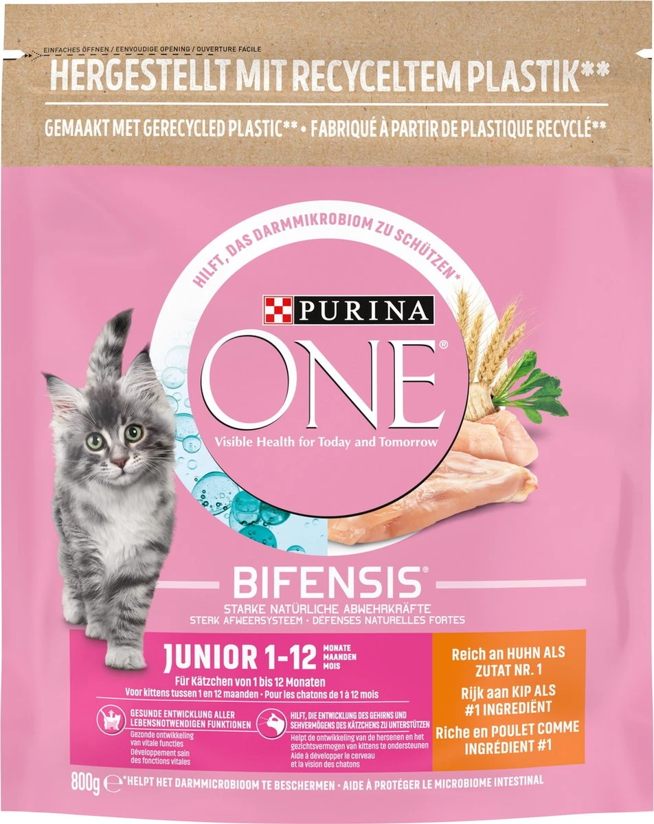 Purina ONE Junior - Kip/Granen - Kattenvoer - 800 G 12 Purina ONE Junior - Kip/Granen - Kattenvoer - 800 G - Image 12