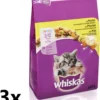 Whiskas - Katten Droogvoer - Junior - Kip - 3x950 Gr