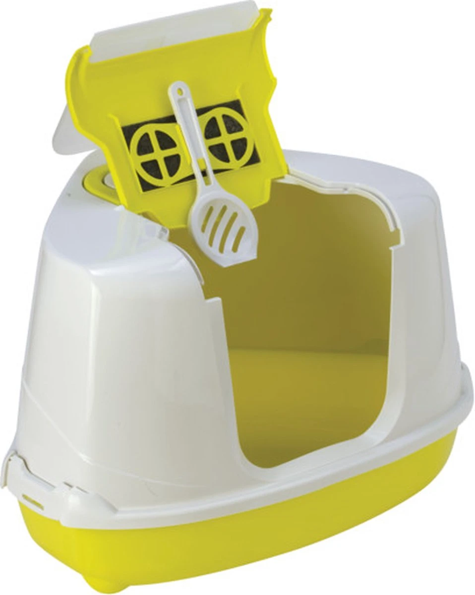 Moderna, Kattentoilet Flip Corner. Hoek Toilet. Afm: L 56,3 X B 44,4 X H 36,4 Cm. Kattenbak Voor In Een Hoek. 3 Moderna, Kattentoilet Flip Corner. Hoek Toilet. Afm: L 56,3 X B 44,4 X H 36,4 Cm. Kattenbak Voor In Een Hoek. - Image 3