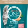 PURINA ONE Katten Droogvoer Met Zalm En Volle Granen, Adult, 900 G