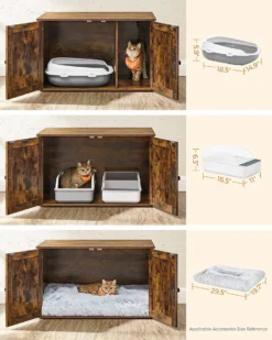 Kattenbak Kast, Kattentoilet, Vintage -Merkloos Verkoop 960x1200 6