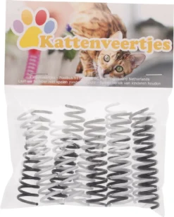 Kattenveertjes Klein - 10 Stuks | Zwart Wit | Kattenspeeltjes | Kattenspeelgoed -Merkloos Verkoop 961x1200