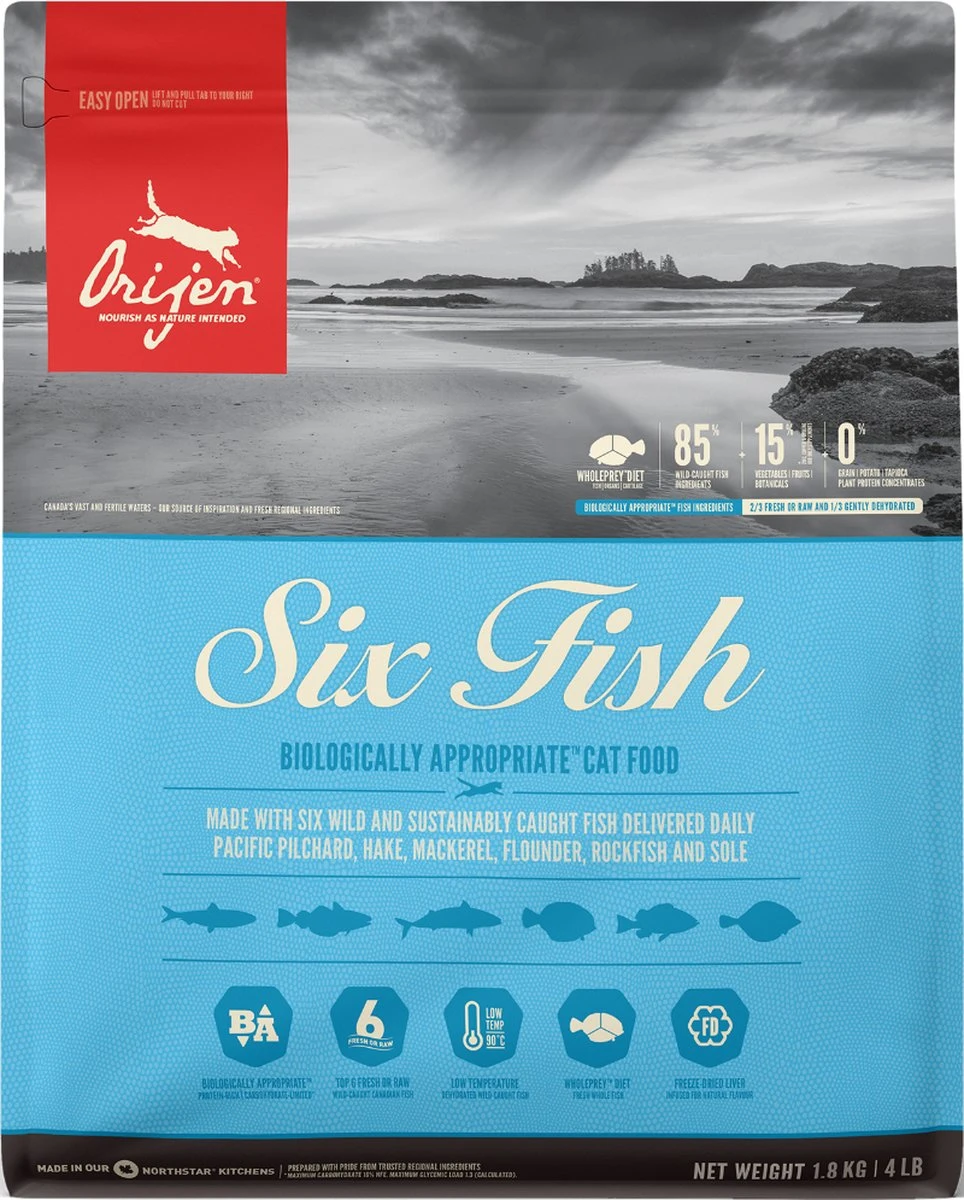 Orijen Kattenvoer Whole Prey Six Fish 5,4 Kg 19 Orijen Kattenvoer Whole Prey Six Fish 5,4 Kg - Image 19