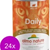 Almo Nature Blik Adult Cat Daily Menu 400 G - Kattenvoer - 24 X Kalf