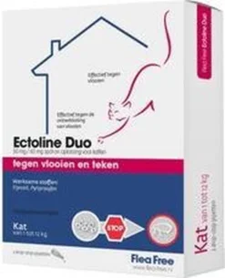 Flea Free Ectoline Duo Kat - Tegen Vlooien En Teken - 2 Pipetten -Merkloos Verkoop 973x1200 4