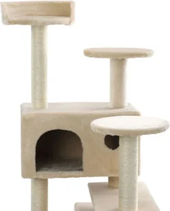 Krabpaal XXL Voor Kat -132 Cm -Beige - Kattenboom Voor Katten - Kattenhuis Van Sisal - XXL Klimpaal Voor Meerdere Katten 14 Krabpaal XXL Voor Kat -132 Cm -Beige - Kattenboom Voor Katten - Kattenhuis Van Sisal - XXL Klimpaal Voor Meerdere Katten -Merkloos Verkoop 973x1200 5