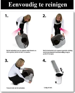 Omega Paw Zelfreinigende Kattenbak L - Zwart -Merkloos Verkoop 978x1200