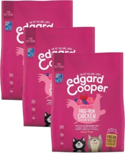 Edgard&Cooper Kitten Kip&Eend&Witvis - Kattenvoer - 3 X 300 G -Merkloos Verkoop 980x1200
