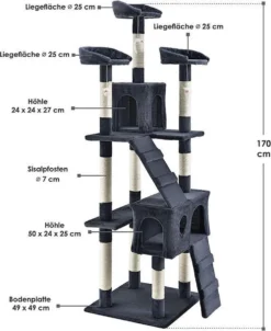 Merkloos Katten Krabpaal - Amy - Donkergrijs -Merkloos Verkoop 983x1200 1