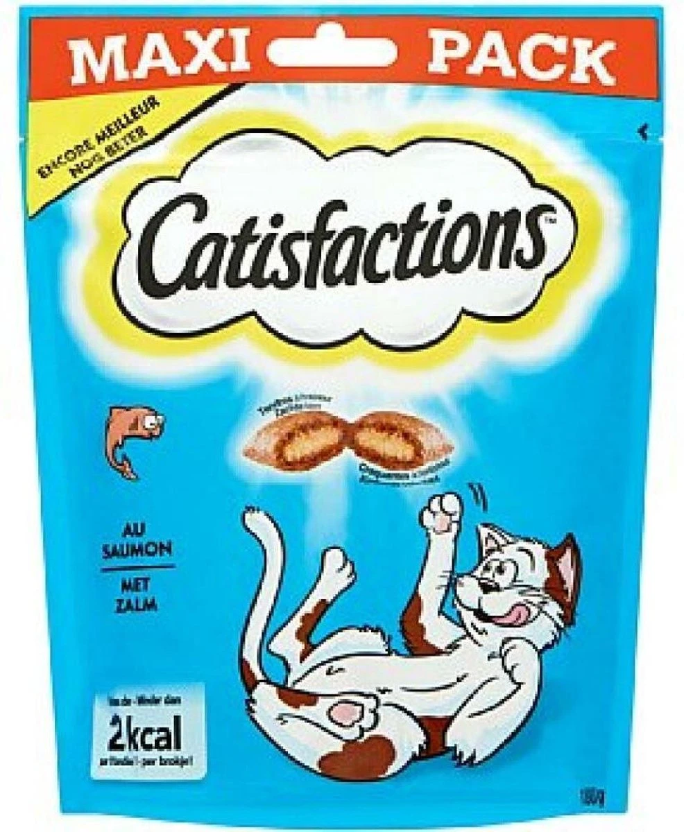 4x Catisfactions Kattensnoepjes Zalm 180 Gr 1 4x Catisfactions Kattensnoepjes Zalm 180 Gr