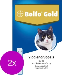 Bolfo Gold Kat 80 - Anti Vlooienmiddel - 2 X 4 Stuks Van 4 Kg -Merkloos Verkoop 996x1200 2