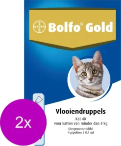 Bolfo Gold Kat 40 - Anti Vlooienmiddel - 2 X 4 Stuks 0 - 4 Kg -Merkloos Verkoop 996x1200 5
