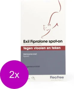 Flea Free Fipralone Spot-On Kat - Anti Vlooien En Tekenmiddel - 2 X 3 Pip -Merkloos Verkoop 997x1200 1